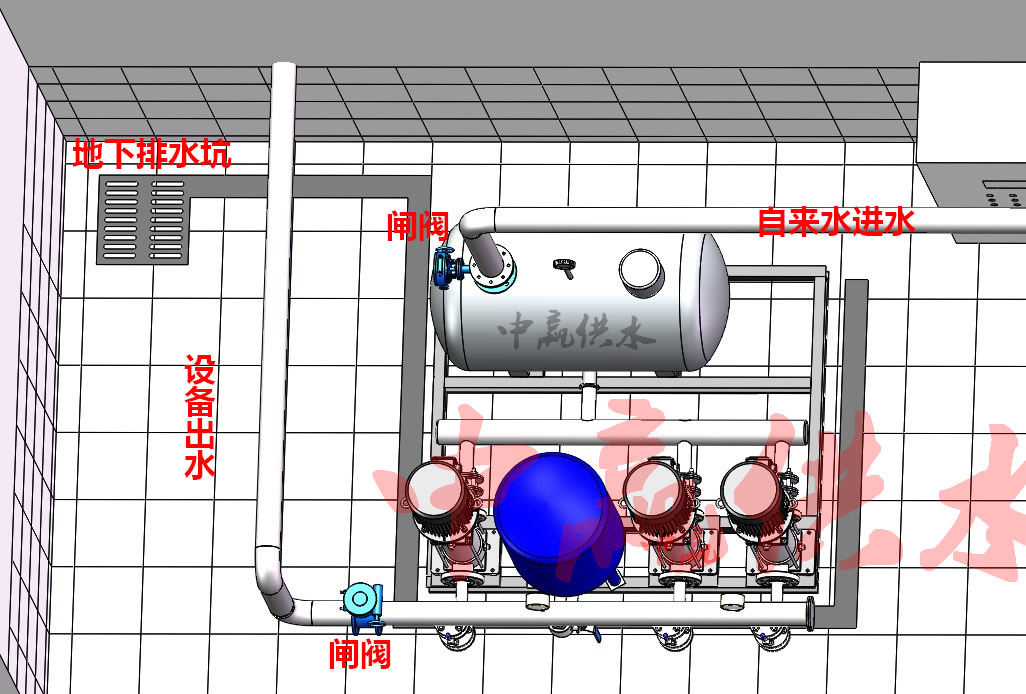 圖解：無(wú)負(fù)壓供水設(shè)備怎么安裝,無(wú)負(fù)壓供水設(shè)備連接水管